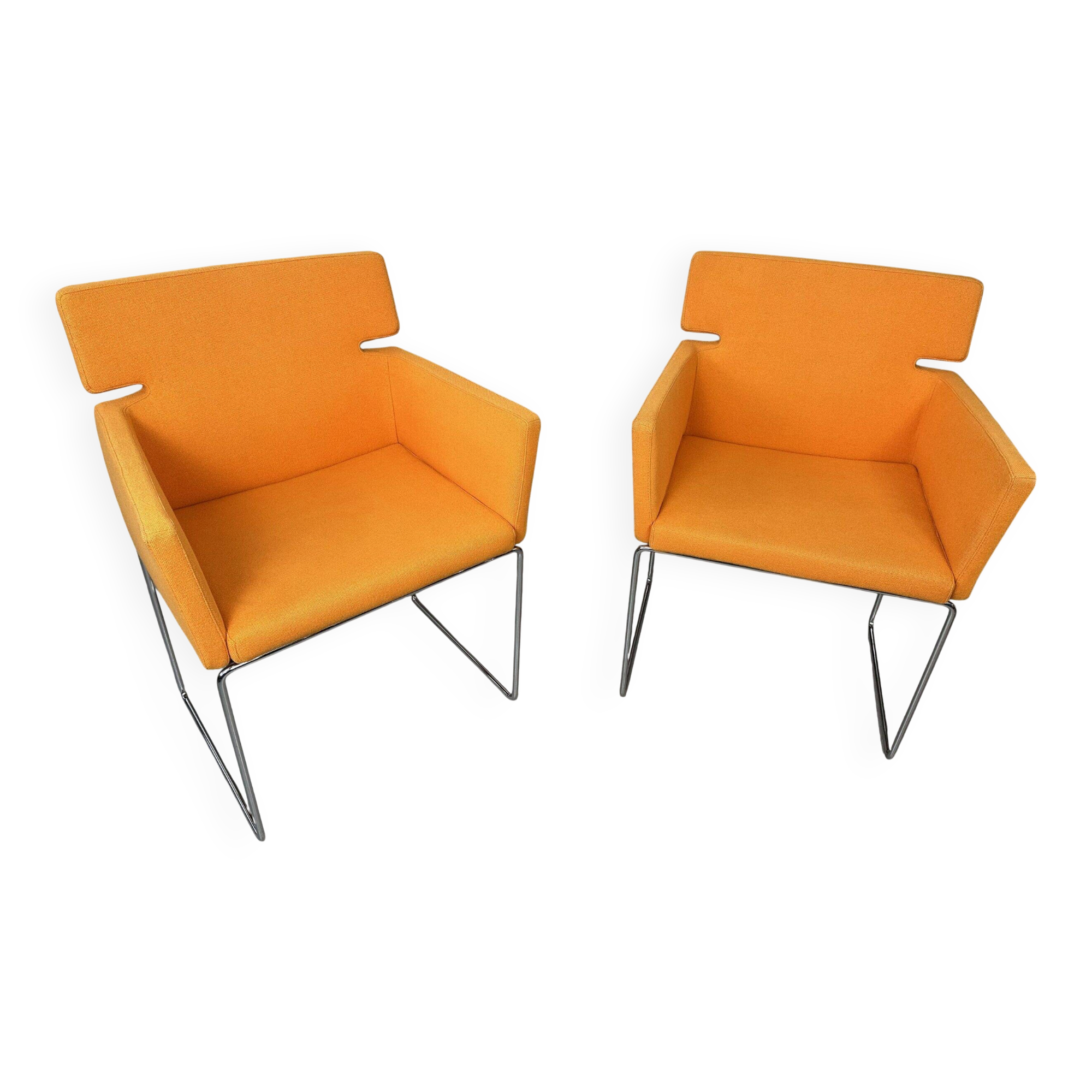 2x fauteuils vintage 'Key-s' – Arnold Merckx – Artifort