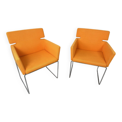 2x fauteuils vintage 'Key-s' – Arnold Merckx – Artifort