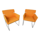 2x fauteuils vintage 'Key-s' – Arnold Merckx – Artifort