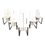 Post modern dining chairs, set of 6 - 1980s