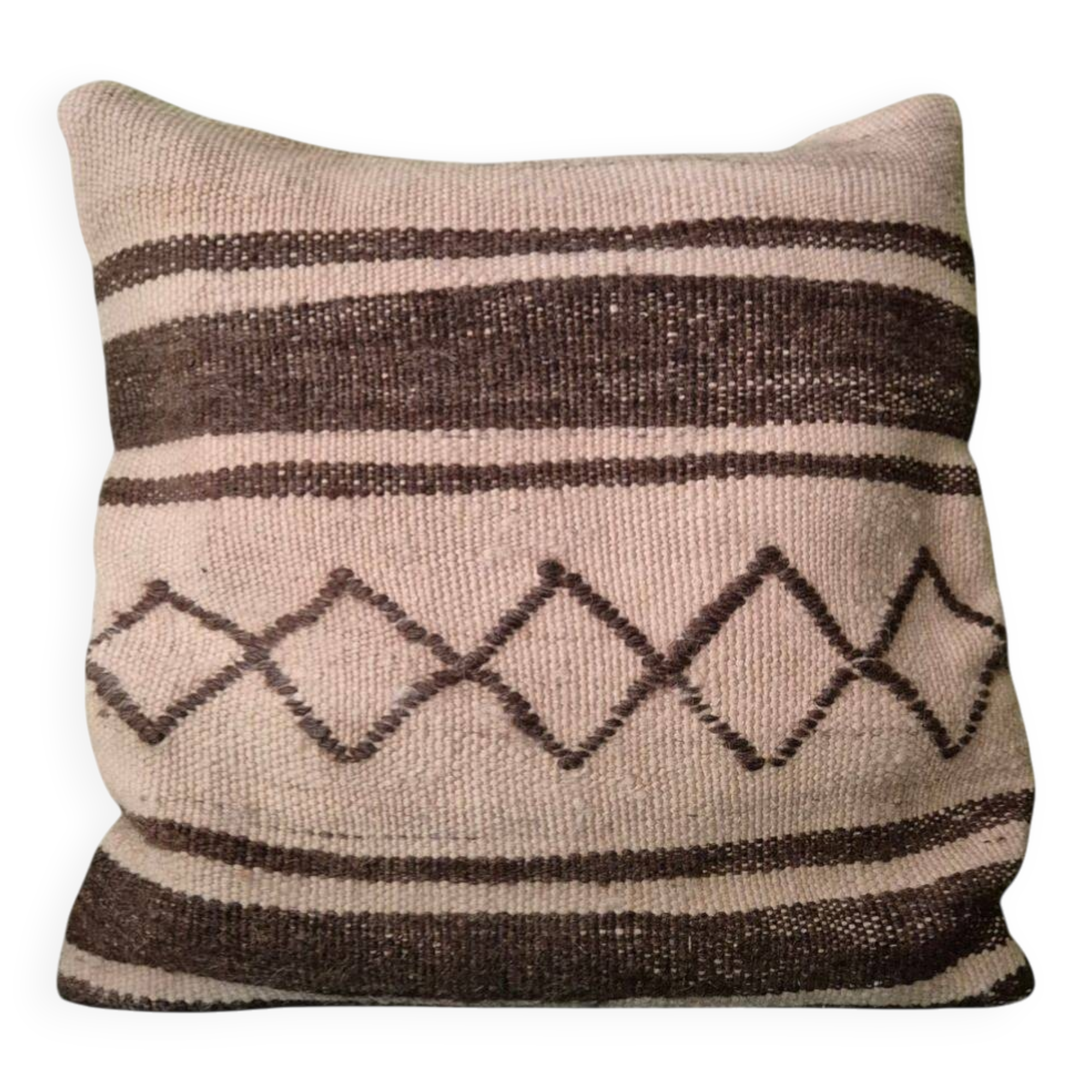 Housse de coussin en kilim berbère ancien