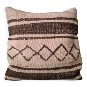Housse de coussin en kilim berbère ancien