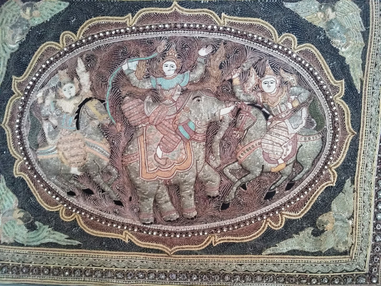 Wall tapestry, Asian embroidery