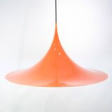 Large Trumpet Pendant In Orange By Claus Bonderup For Fog & Mørup From 1970