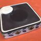 Deep serving dish, Niderviller France earthenware, "Prunes" collection