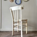 White wooden bistro chair
