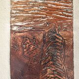 Serge Helias (1923-2007), relief engraving - artist's proof signed 1970