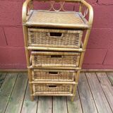 Rattan shelf