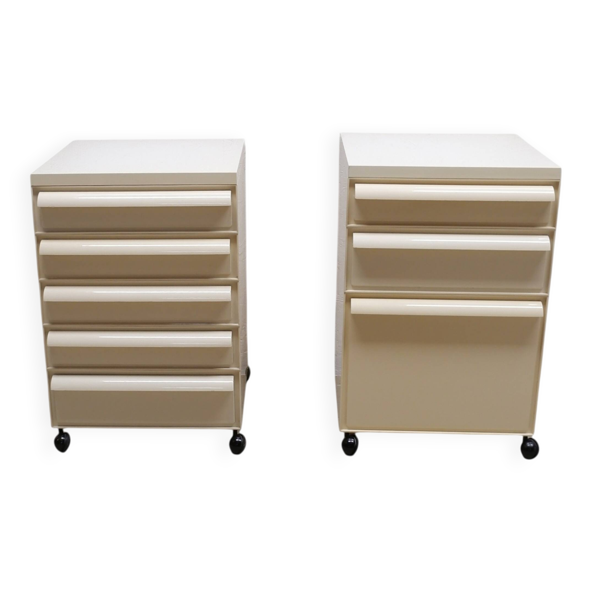 Set of 2 Kartell bedside tables