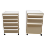 Set of 2 Kartell bedside tables