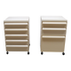 Set of 2 Kartell bedside tables