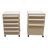 Set of 2 Kartell bedside tables