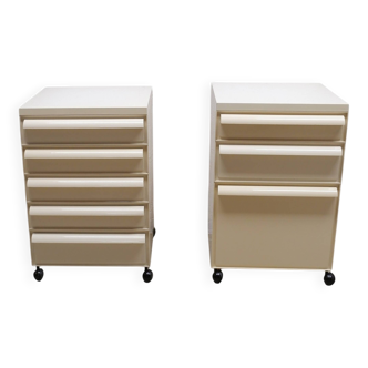 Set of 2 Kartell bedside tables