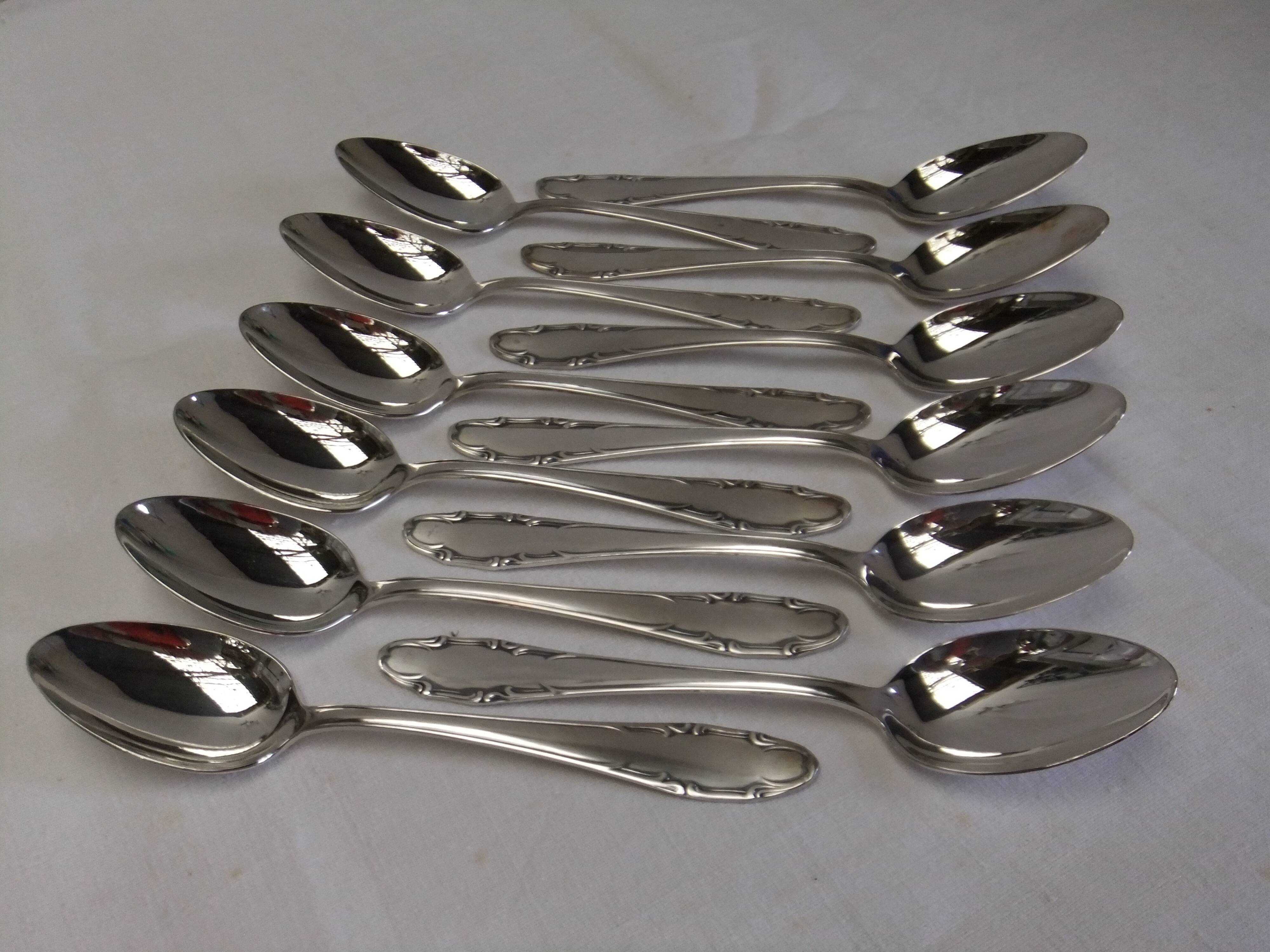 Deetjen silver plated soup spoons filet cutlery service goldsmithing