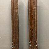 Pair of fifth columns gothic high epoch in oak