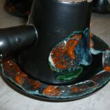 Service 6 cups and sub-cups fat lava from the 60s