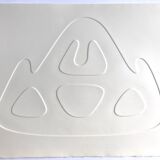 Signed and numbered print by Jean Legros, Geometric print inspired by reliefs, c 1970