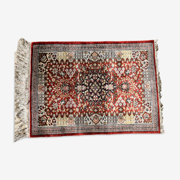 Ghoum carpet (iran) 100% natural silk, 0.80 m x 0.58 m