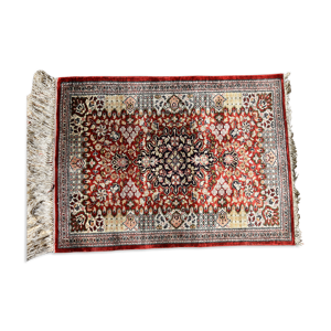 Tapis Ghoum Iran, 100 % soie naturelle,