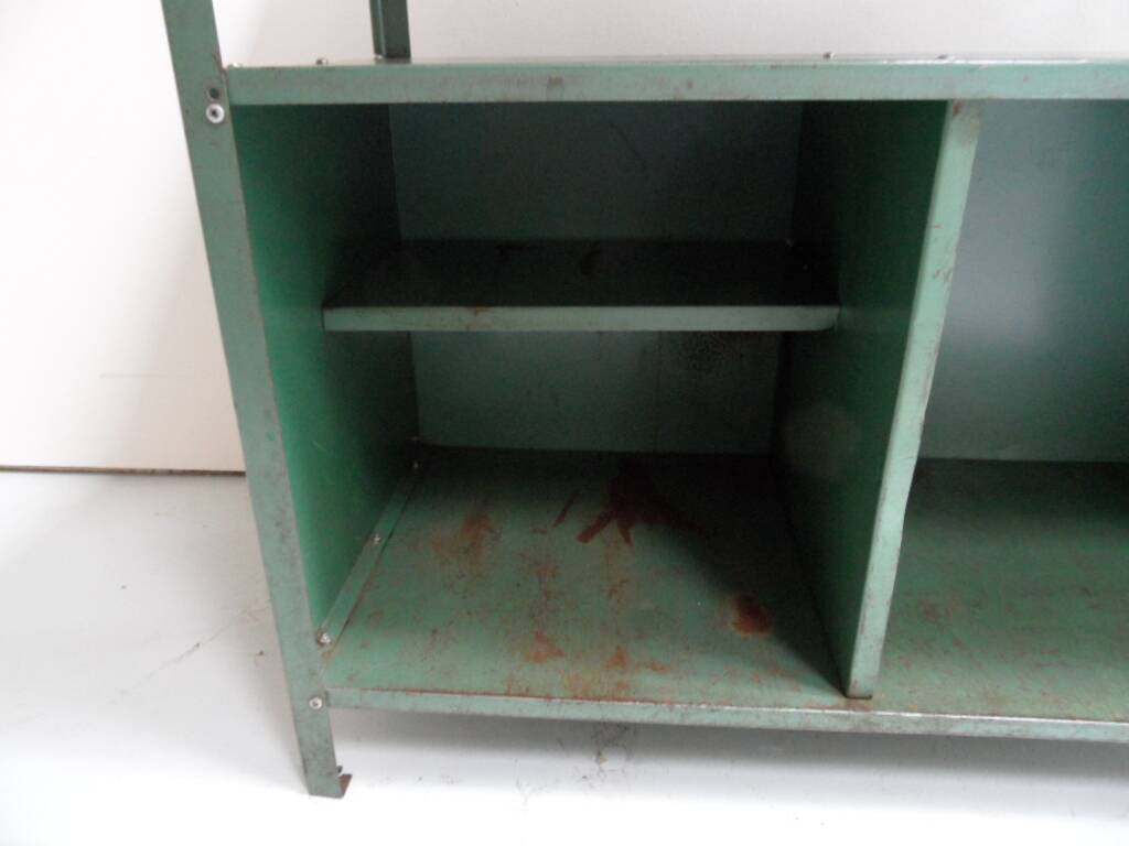Banc de travail industriel vintage