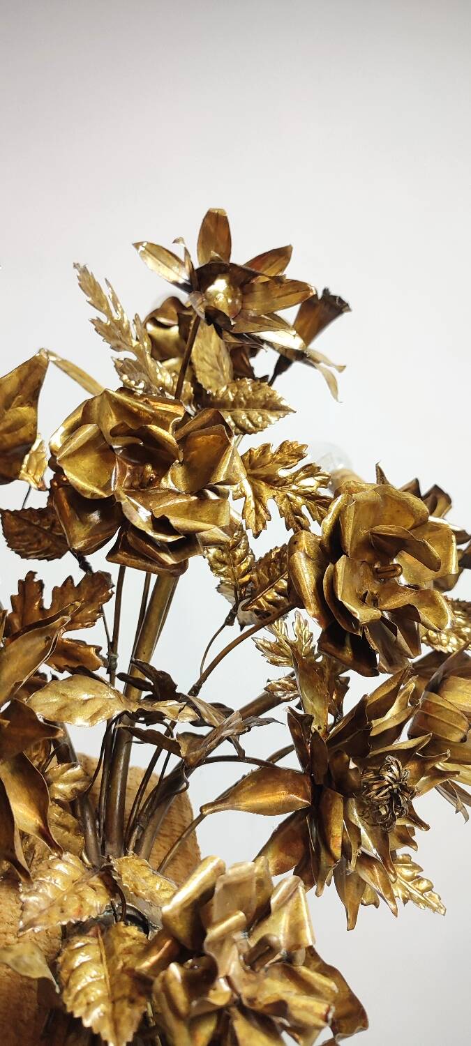 Pair of brass appliques. France, 1960s.