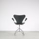Chaise de bureau pivotante « 3217 » des années 1950 par Arne Jacobsen pour Fritz Hansen, Danemark