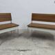 Ensemble banc d'angle cuisine 1970 bois