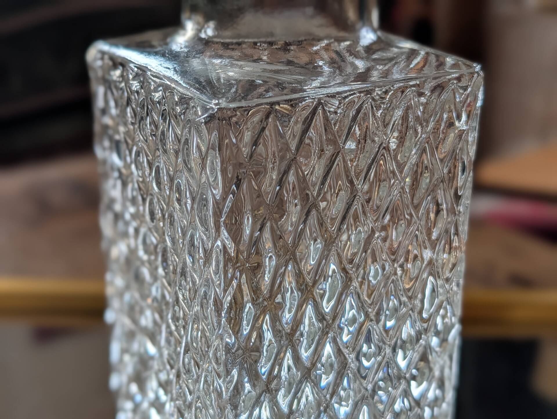Vintage carafe 60/70 – geometric glass