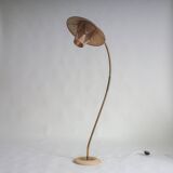 50s floor lamp with pleated shade
