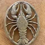 Golden brass underside vintage lobster
