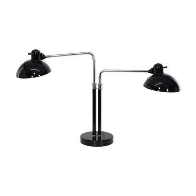 Lampe de bureau double Bauhaus de Christian Dell modèle 6660 Super, édition originale Kaiser Idel