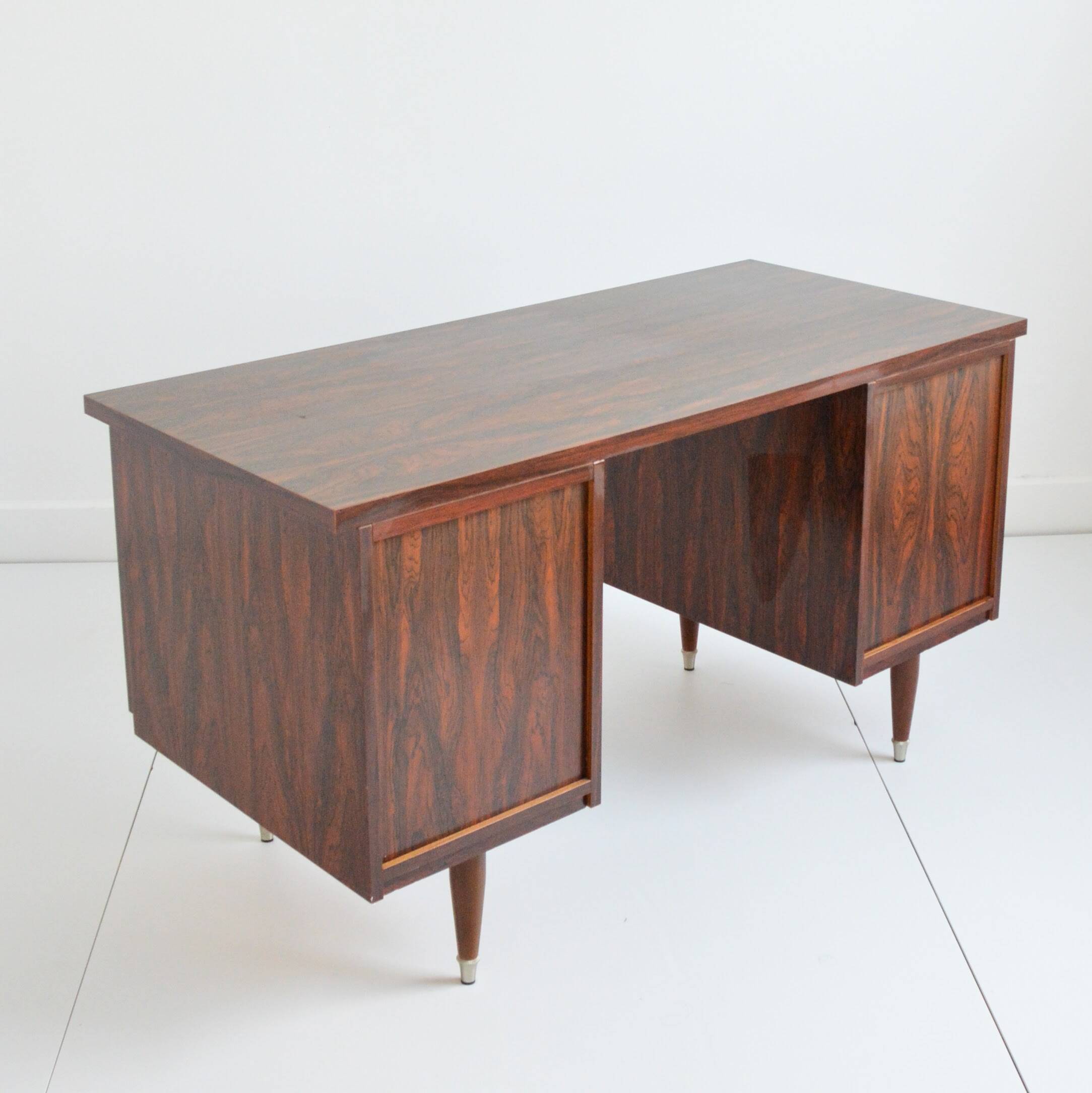 Scandinavian rosewood desk 1960 vintage