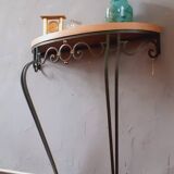 Vintage wrought iron console from the 50s