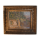 Tableau impressioniste "Cours de ferme"