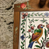 Hand-painted tiled cutting board