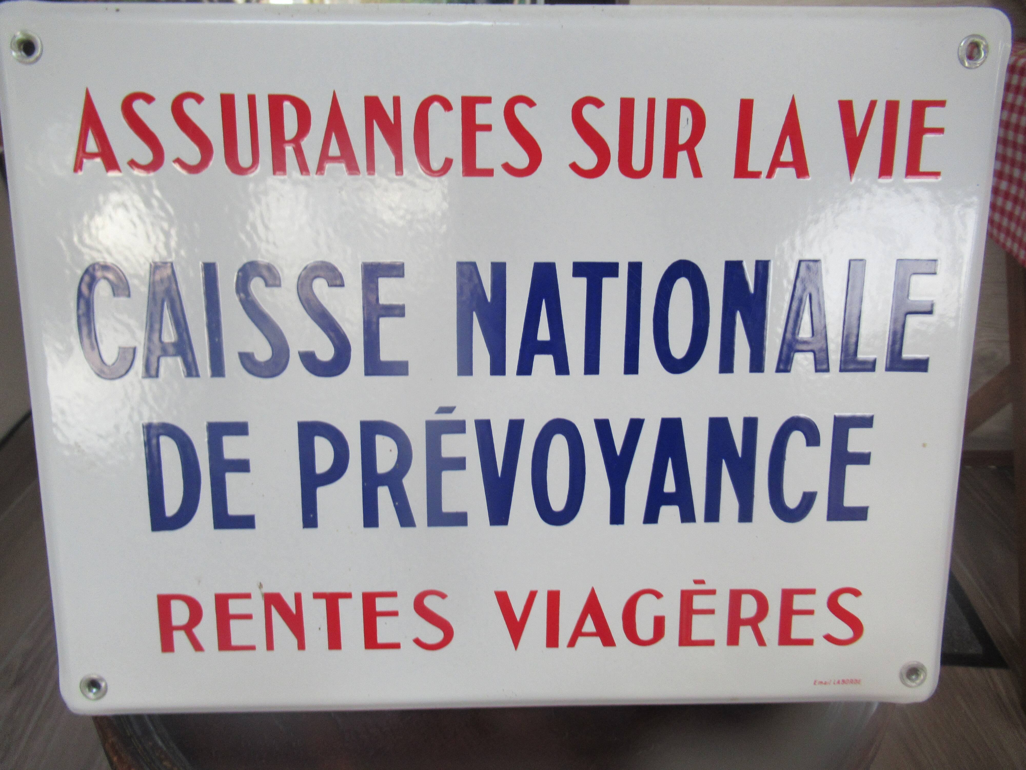 Ancienne plaque émaillée