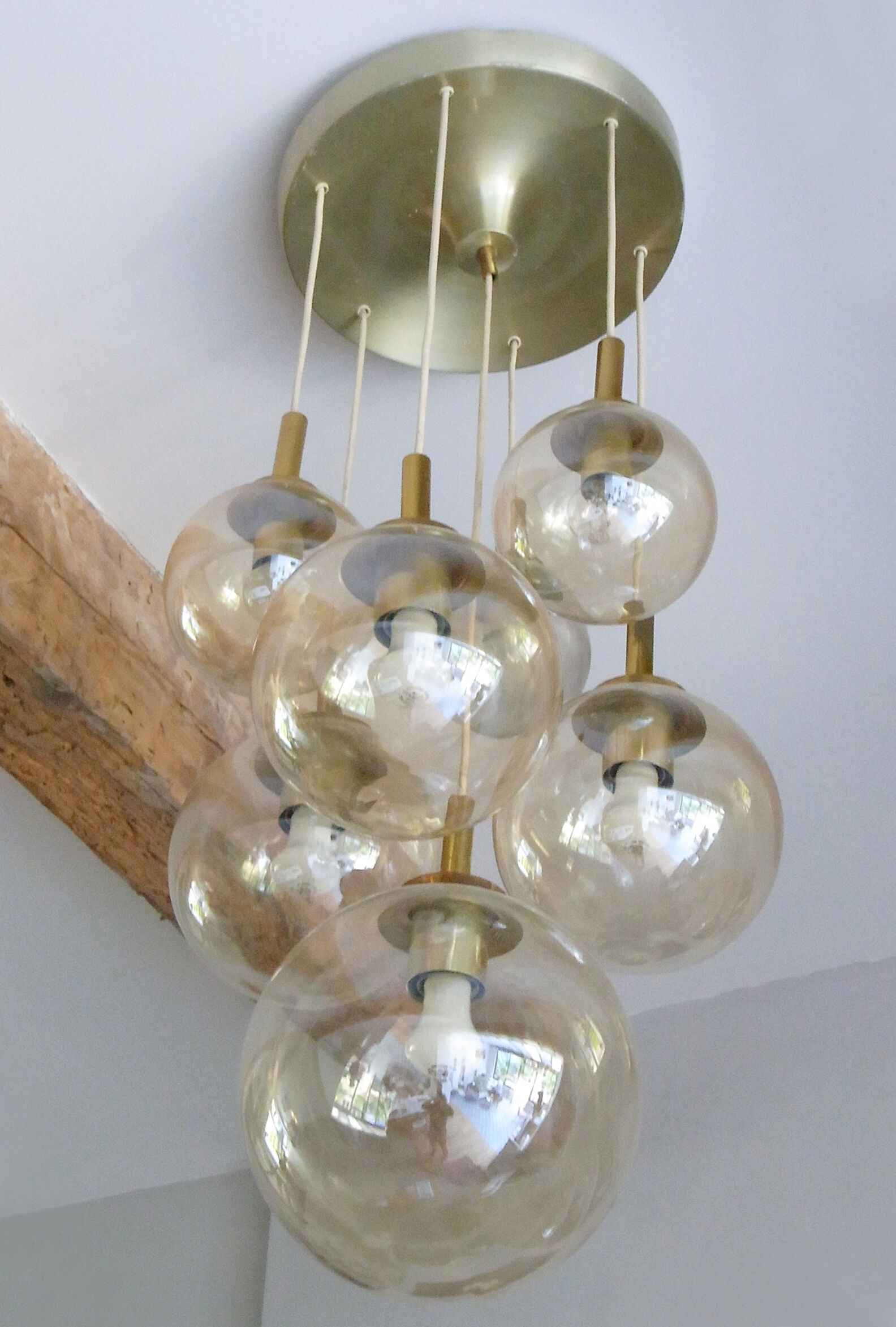 Hanging lamp glass Glashütte Limburg