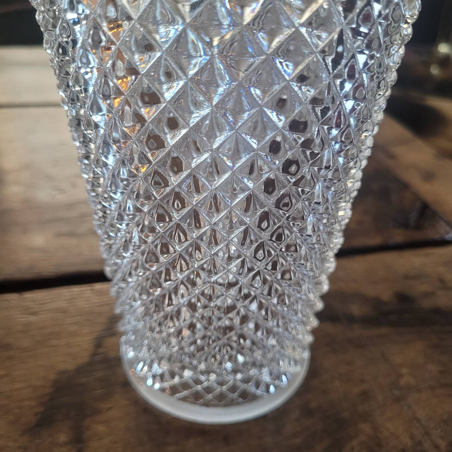 Vintage thick glass vase