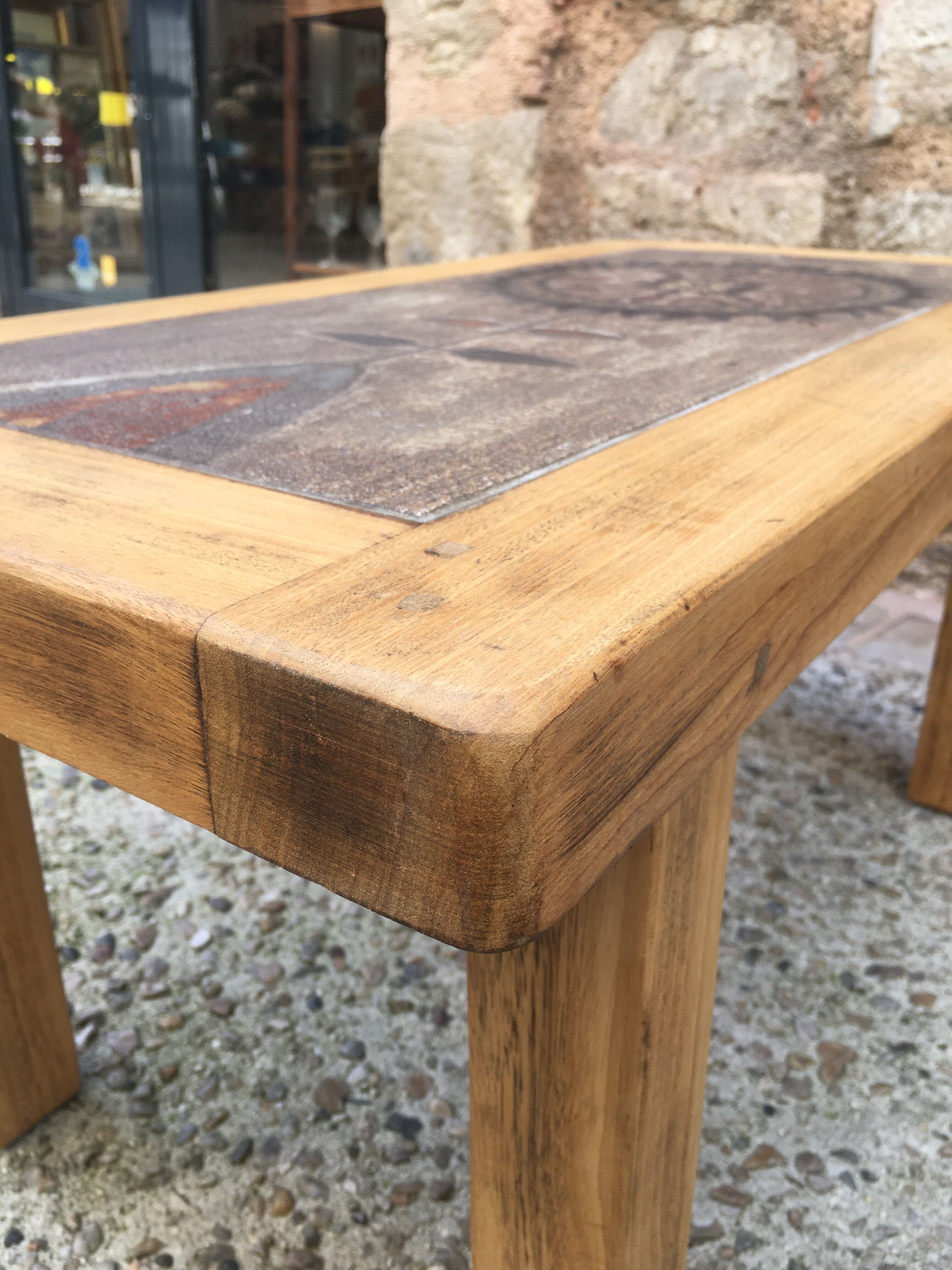 Ceramic coffee table by JG Picard Vallauris