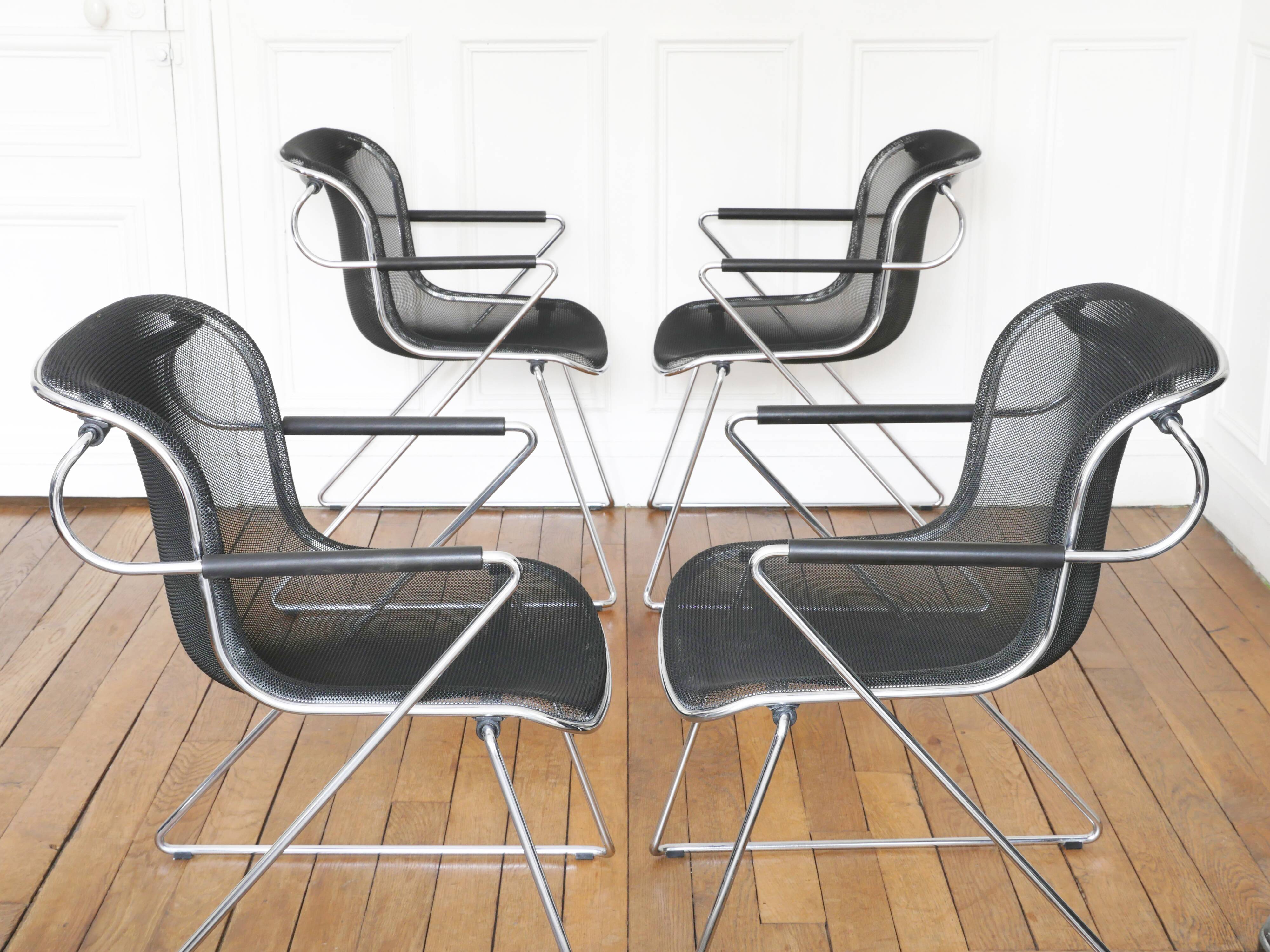 Penelope armchairs by Charles Pollock for Castelli