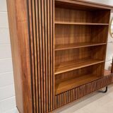 Wooden and Metal Bookcase