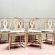Suite Of Six Louis XVI Style Lacquered Wood Chairs
