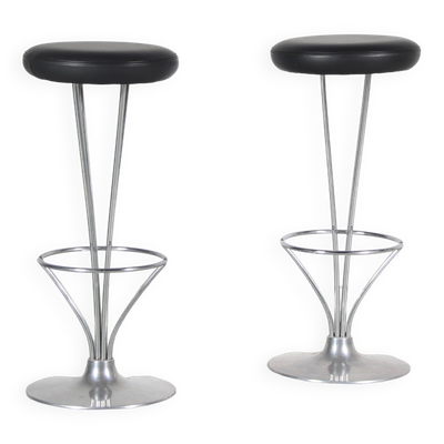 Tabourets de bar des années 2000 par Piet Hein pour Fritz Hansen, Danemark
