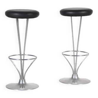 Tabourets de bar des années 2000 par Piet Hein pour Fritz Hansen, Danemark