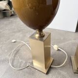 Paire de lampes de table Philippe Barbier années 70