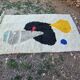 Authentic Moroccan wool rug handwoven, 250x150 cm