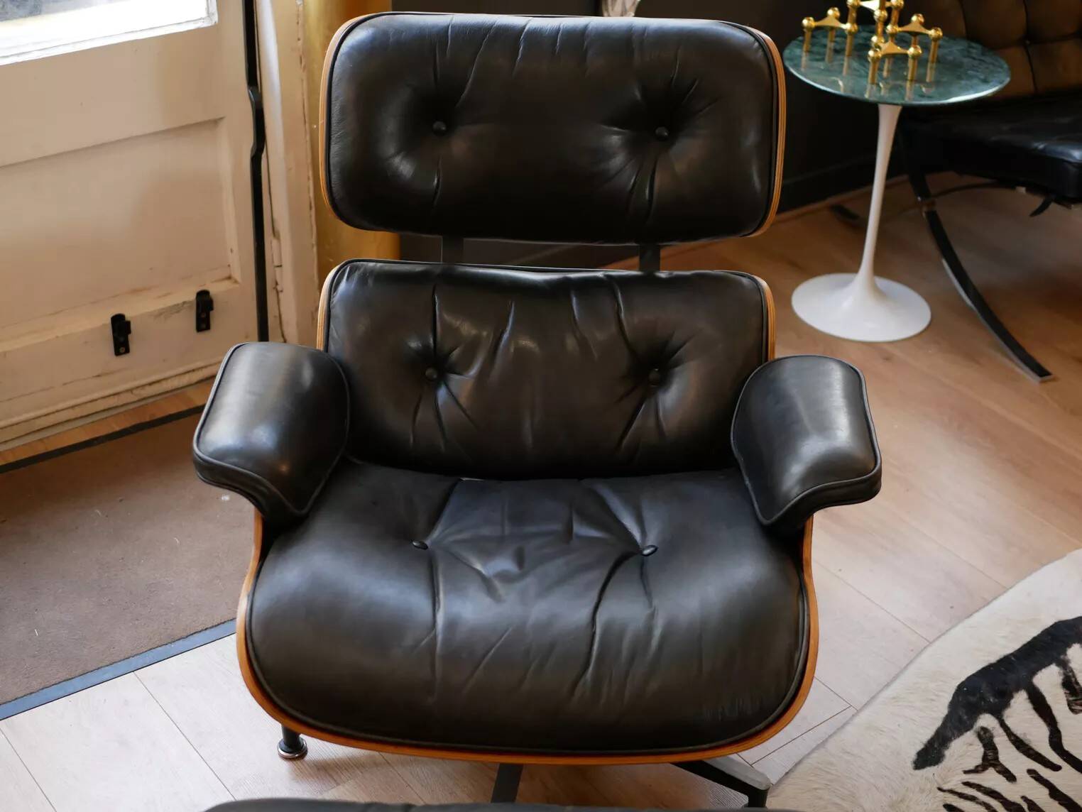 Herman Miller 1980 Lounge chair and ottoman by Charles & Ray Eames