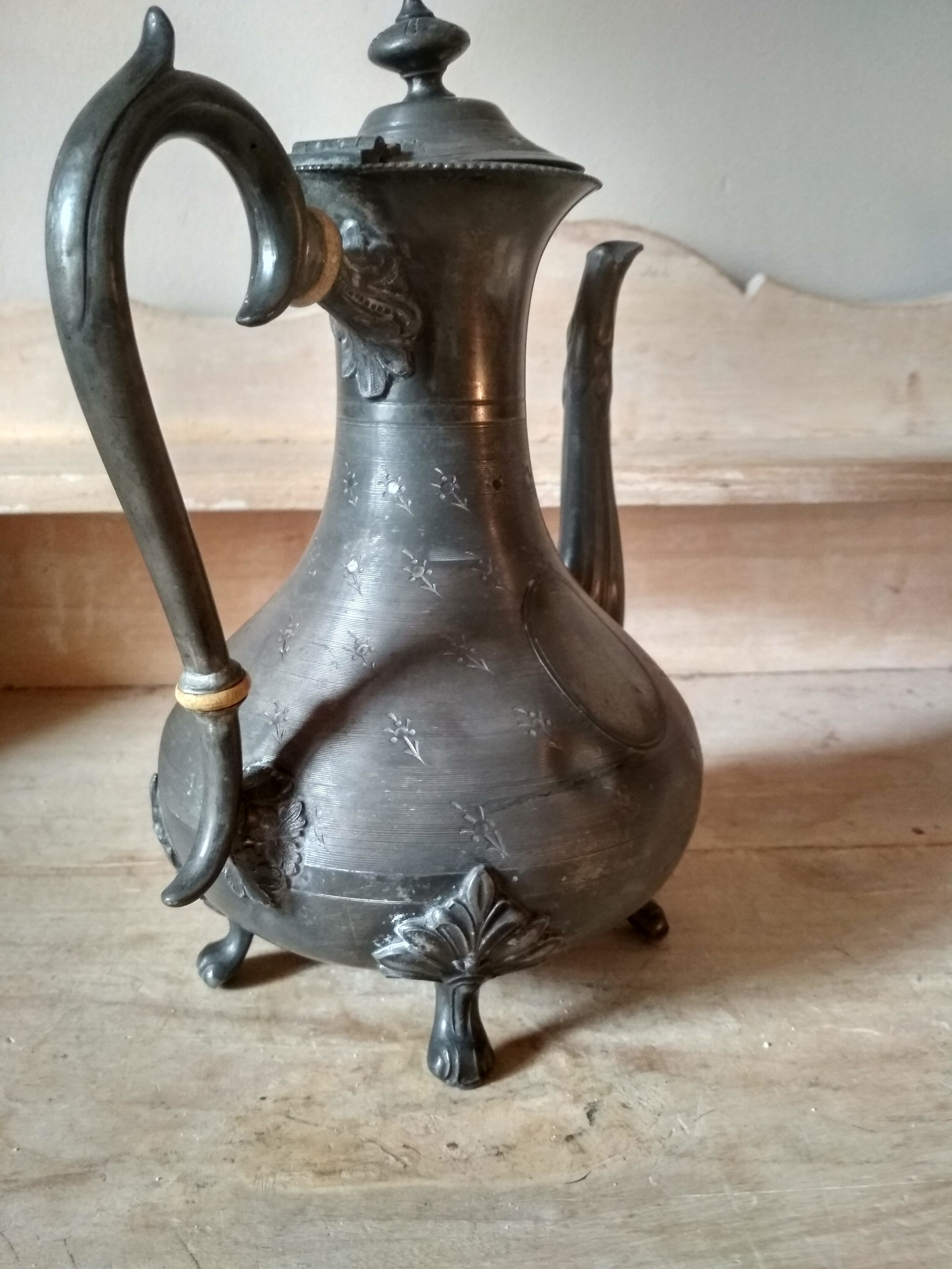 Pewter teapot