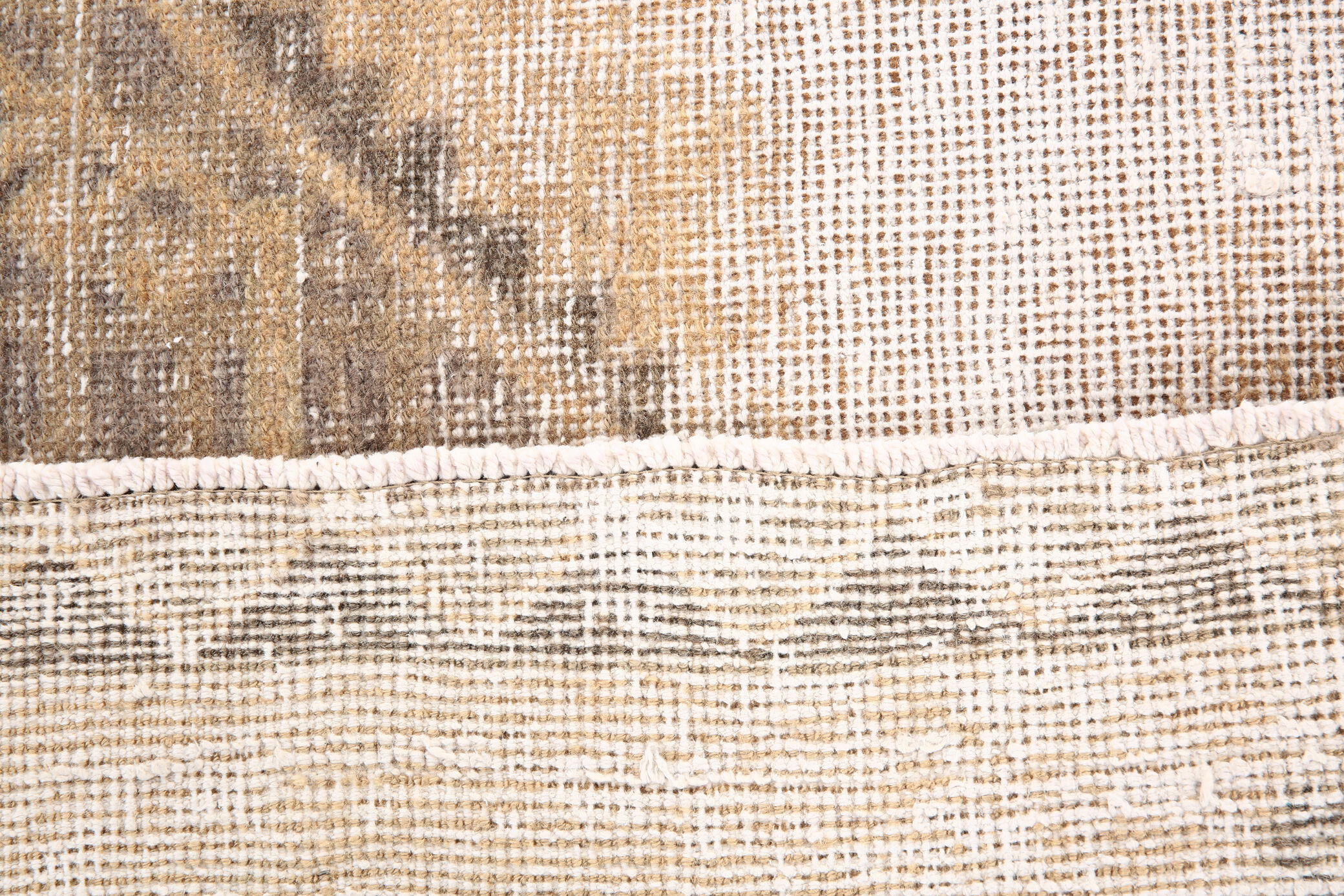 3x13 Vintage Turkish Runner Rug, 92x410Cm