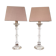 Pair Val Saint Lambert table Tiffany Lamps by Ingo Mauro